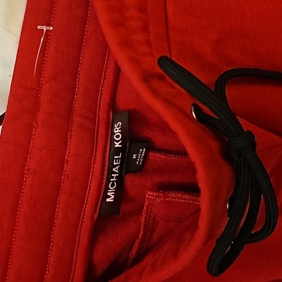 NWOT Michael Kors fleece logo-print drawstring track/jogger pants - Picture 4 of 4